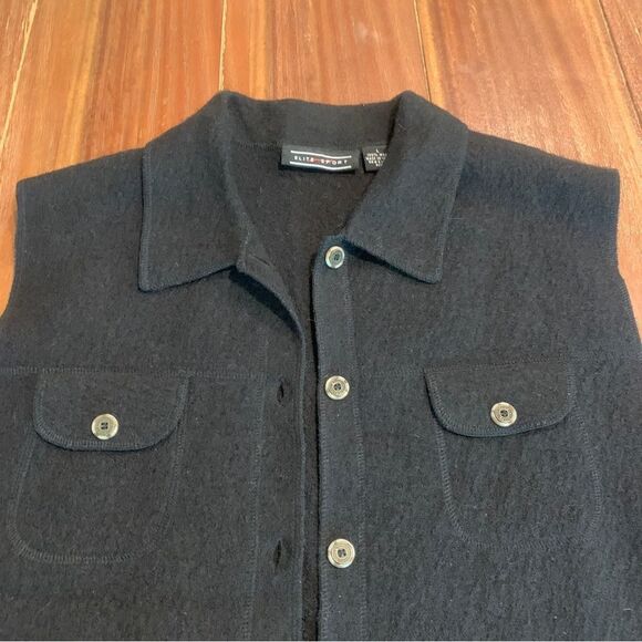 100% Wool Sweater Vest Women’s Elite Sport Large - Picture 3 of 7